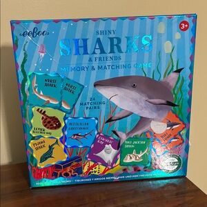 eeBoo - Shiny Sharks Memory & Matching Game